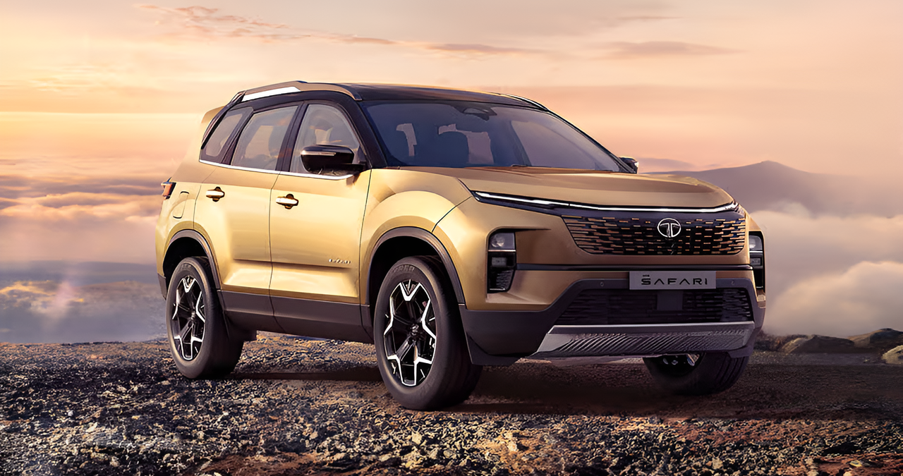 मात्र ₹90,000 की डाउन पेमेंट पर ले जाओ लेटेस्ट लॉन्च Tata Safari New Model 2025 – 25kmpl तगड़े माइलेज शानदार लुक के साथ